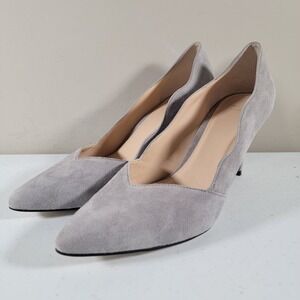 Cole Haan Grand OS Lucille Suede Block Heels Pumps Shoes Size 8 B
